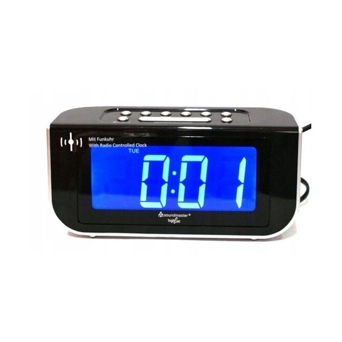 Radio FM Soundmaster FUR4005, negru, cu sincronizare automata, 191x59x