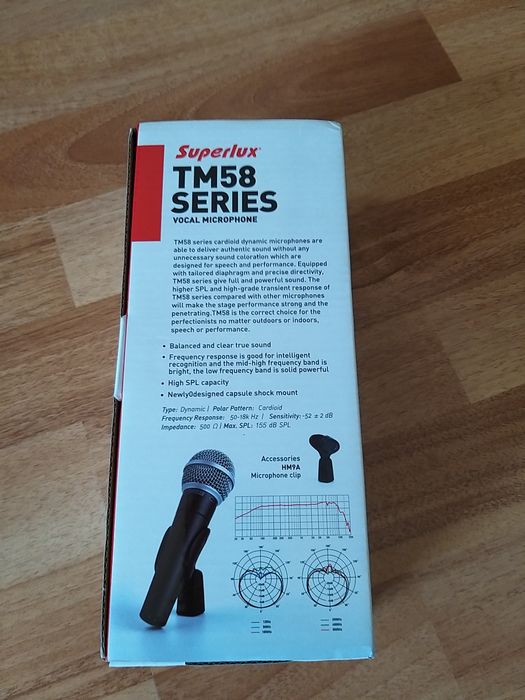 Microfon vocal Superlux TM58 dinamic sigilat