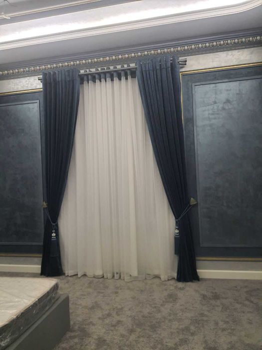 Установка карнизов для штор любой сложности