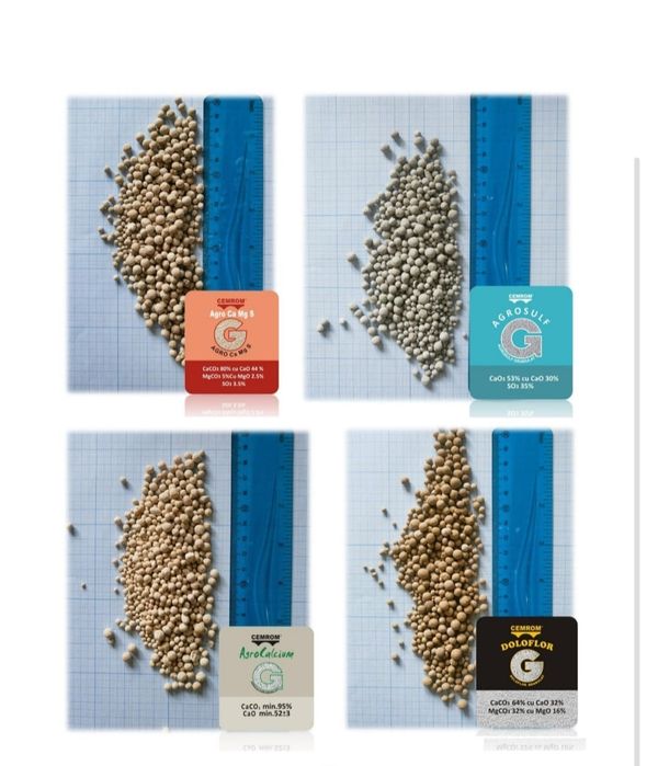 Agrocalcium,  Agrosulf, Doloflor,  Agro Ca Mg S