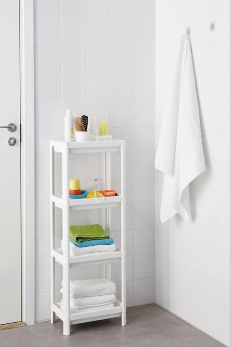 Etaja baie ikea alba, model Vesken
