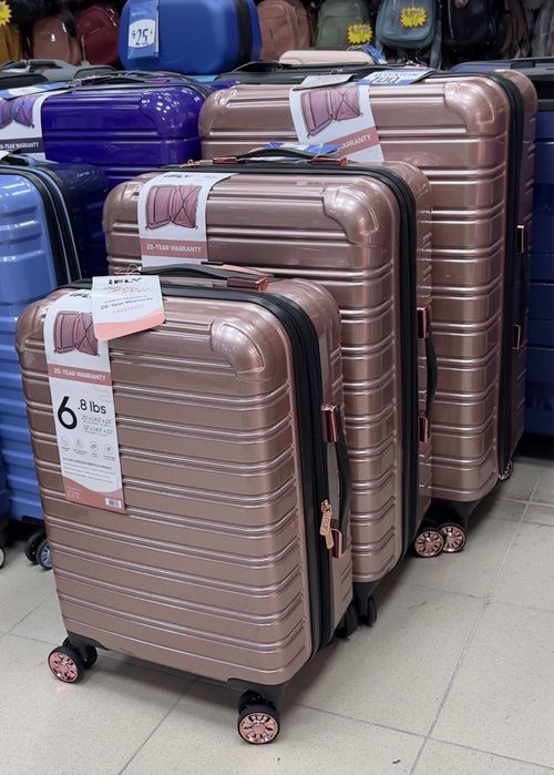 WeTravel пътнически куфар комплект 3бр колела 360°+разширител 5см