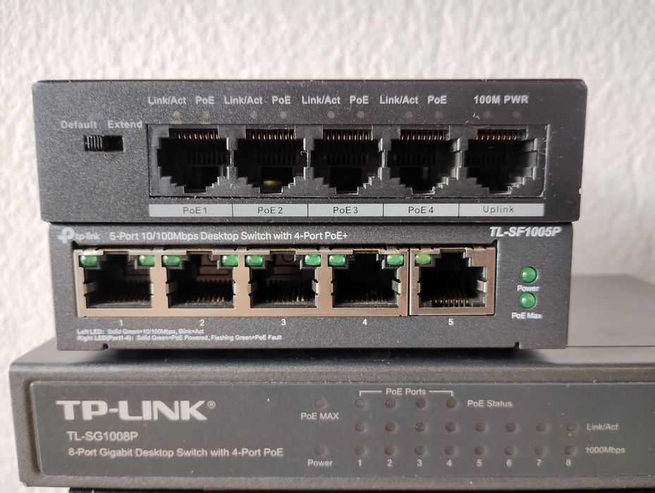 Lot 7 броя POE Switch Utepo TP-link Dahua