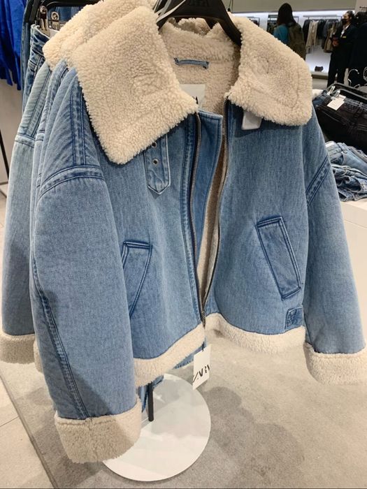 Зимно дънково яке Zara