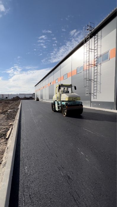 Укладка асфальта, асфальтирование, асфальт