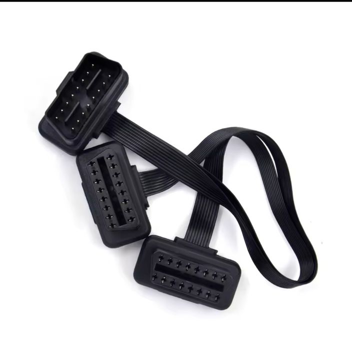 Prelungitor Cablu Adaptor Auto 2 in 1 la OBD2 16 Pin