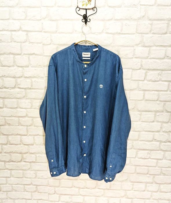 Timberland Оригинална мъжка ленена риза размер XXL / 2XL Slim fit