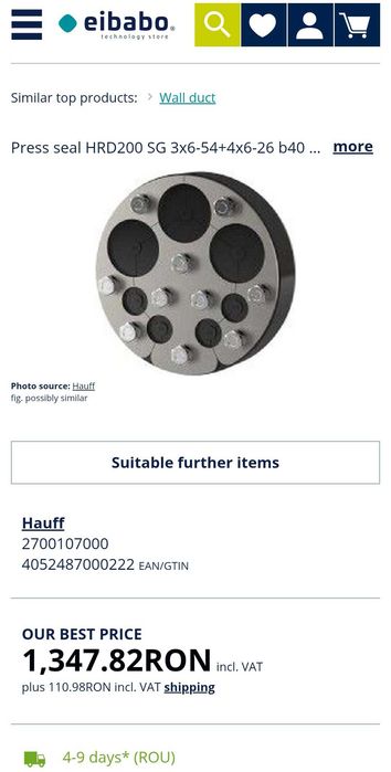 Presetupa pentru cablu de medie si joasa tensiune PTAB