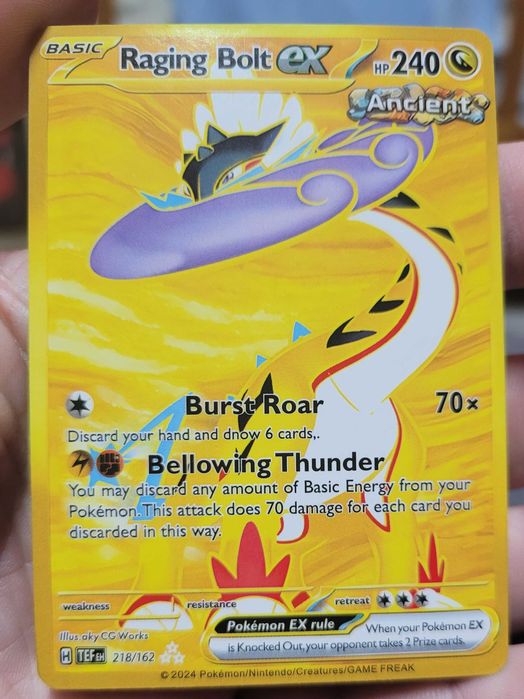 Покемон карта Raging Bolt EX