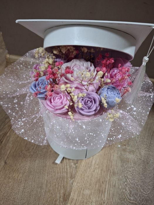 Букет от глицеринови сапуни