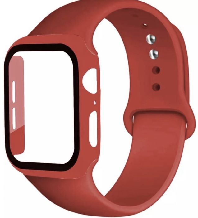 Pachet Curea si Husa Case Protectie Compatibil Ceas Iphone Apple Watch
