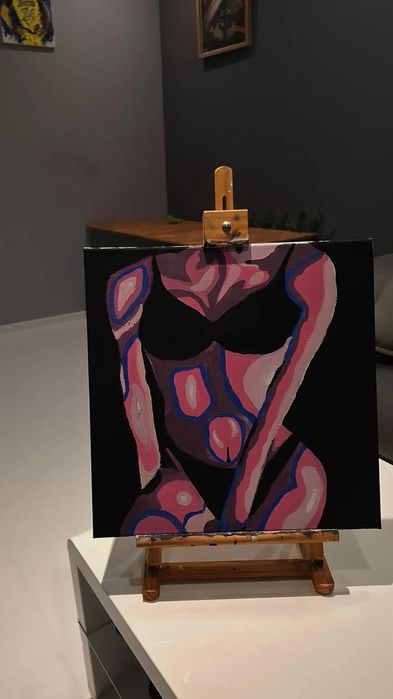 Рисунка 40×40 Акрилни бои