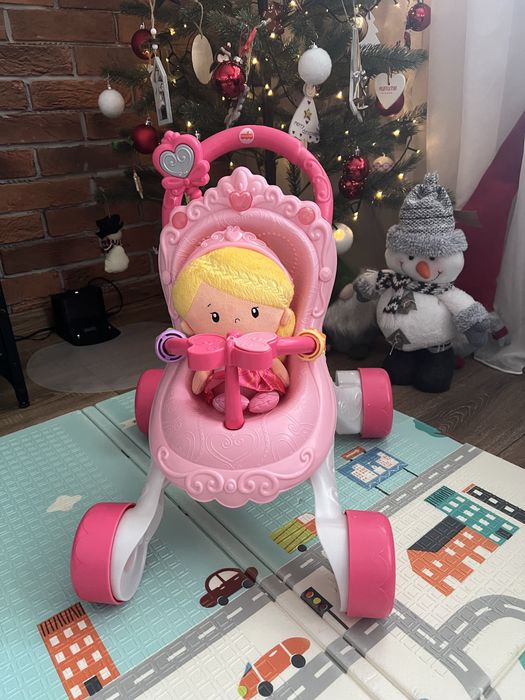 Музикална проходилка-количка за кукли Fisher price
