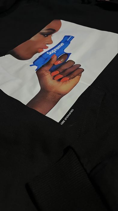 Supreme hoodie black M