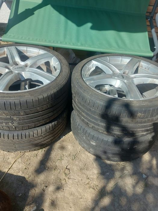 4 Jante aliaj originale 18” + anvelope vară 235/40 R18