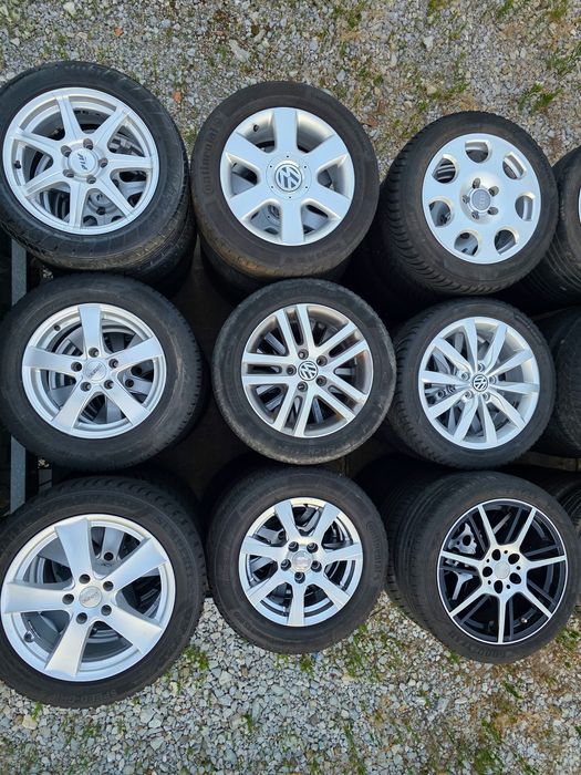Продавам ОРИГИНАЛНИ Джанти+гуми 15 ' цола 5x112 57,1 Audi a4,a6,a8 Pasat 4,5. 6,5J ET45