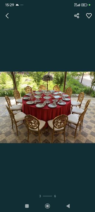 Прокат посуда Шымкент. Прокат столы прокат стулья