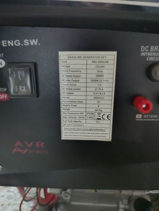 Generator nou luat de 1 luna