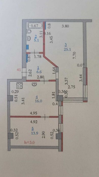 2-х комнатная квартира
