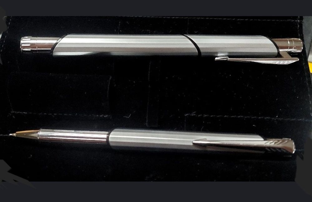 Set stilou +pix mecanic PARKER FACET SILVER MATTE