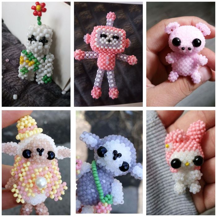 Игрушки из бисера