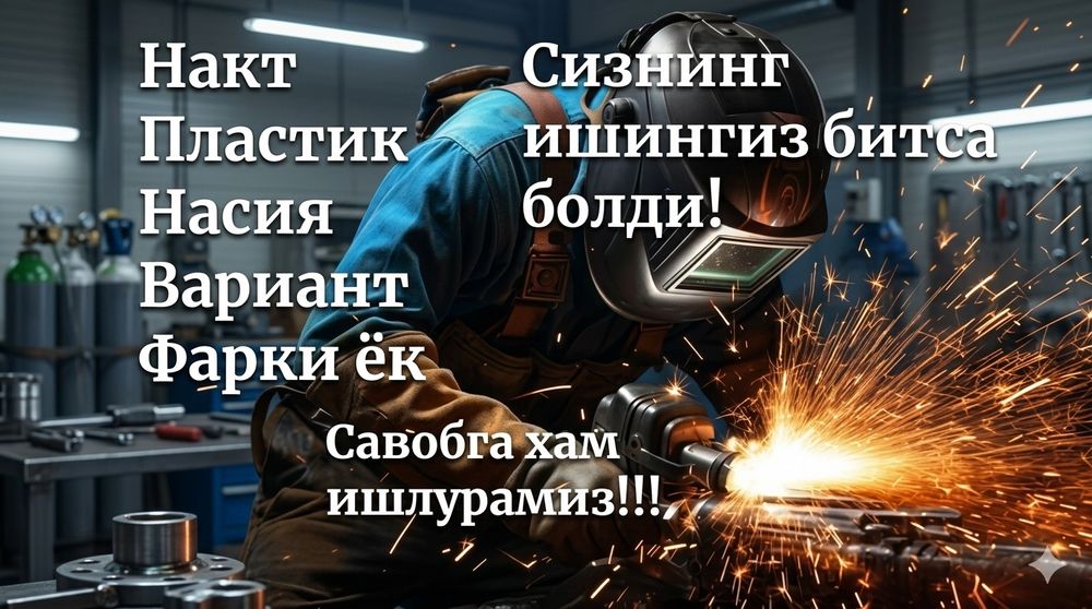 Сварка хизмати Фаргона водийси бойлаб