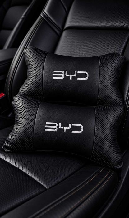 Възглавнички за кола BYD БИД – бродирано лого, 2 броя