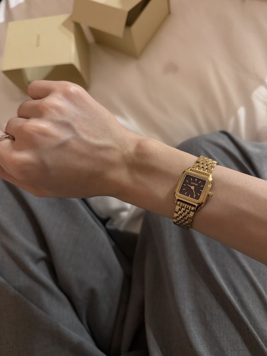 Часы BURKER Macy Gold Burgundy