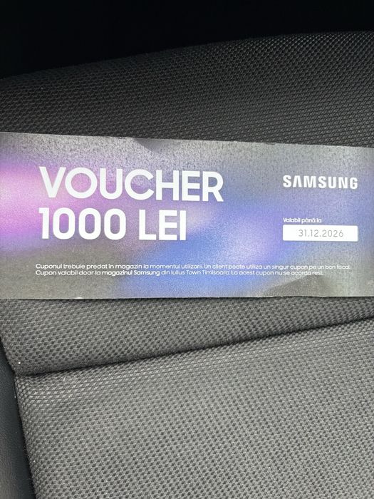 Vand  2 voucher samsung