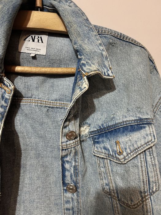 Късо дънково яке Zara