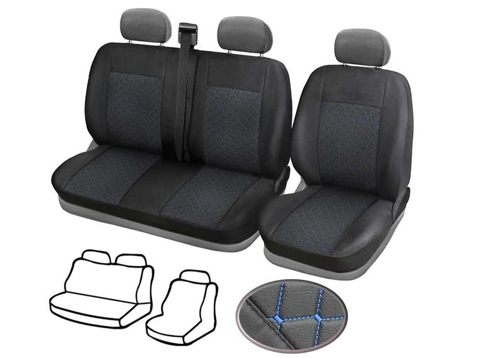 Тапицерия от кожа за Ford Transit / 2006 -2013 / Форд Транзит / 2+1