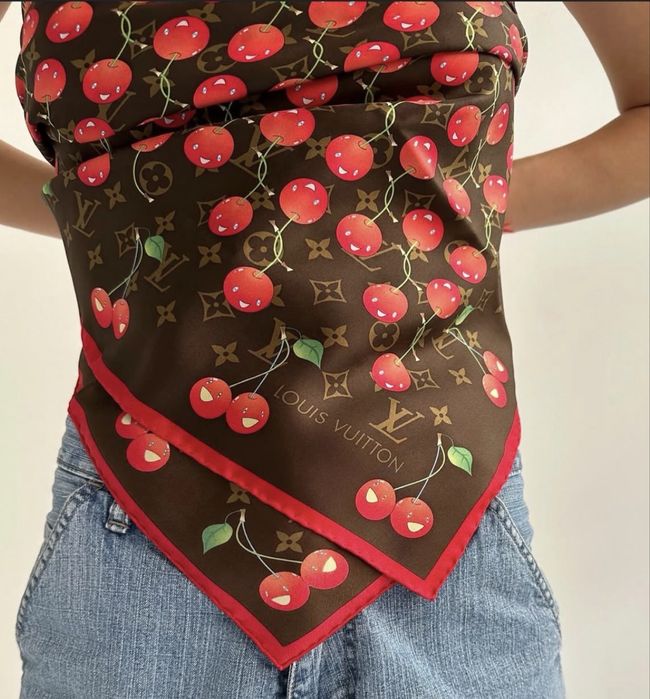 Копринен шал dior chanel loui vuitton