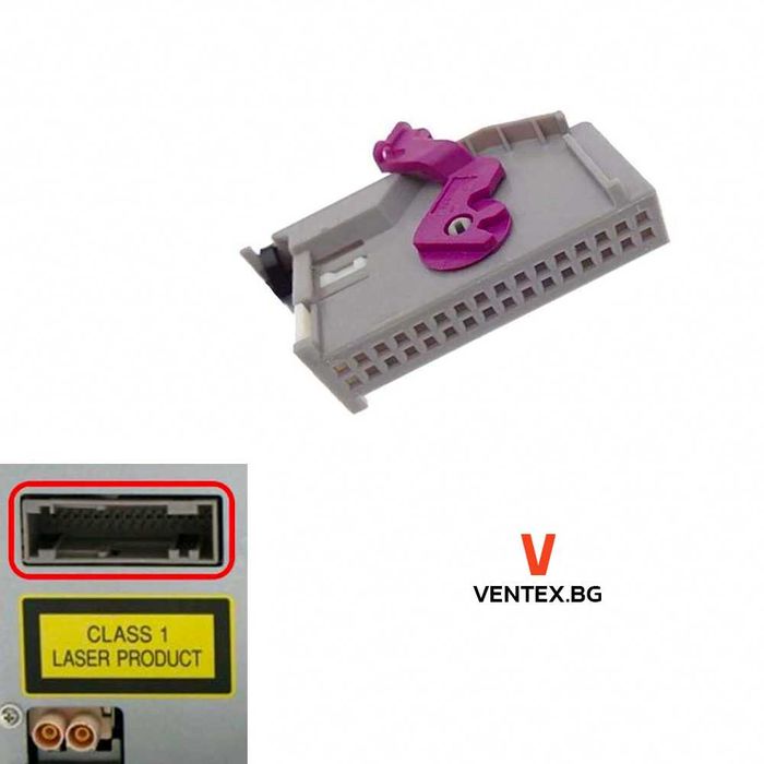 AUX аудио кабел за AUDI RNS-E Navi 32Pin аукс ауди навигация рнсе