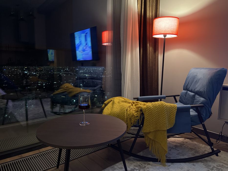 Akash Apartments — суточная студия с видом на Tashkent City