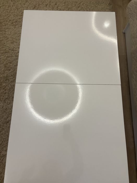 Бяла холна разтегателна маса 100/60/55