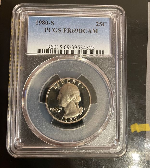 25 цента САЩ 1980-s сертифицирана с висока оценка в pcgs