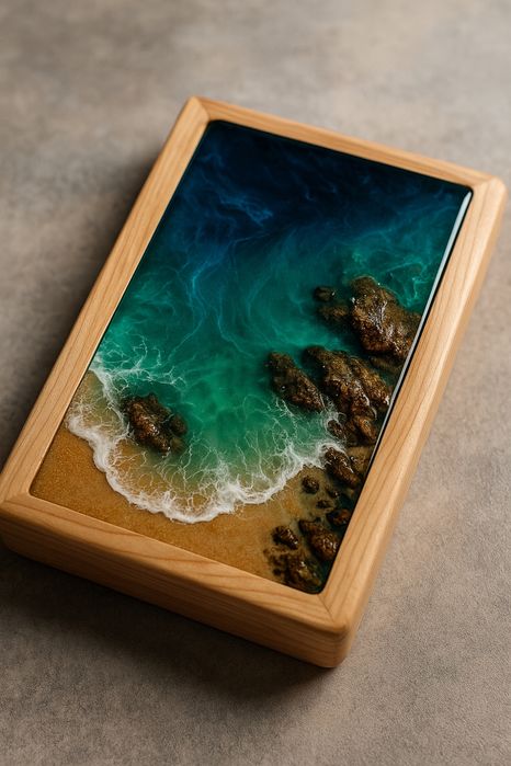 Нетоксична епоксидна смола с ефект на стъкло GLASS DESIGN RESIN