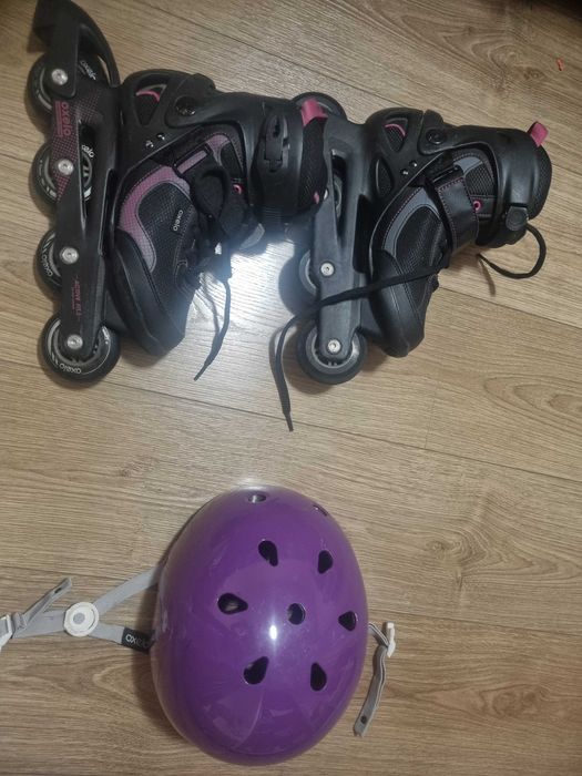 Vând role oxelo, stare foarte bună. 150 perechea. Și căști protecție..