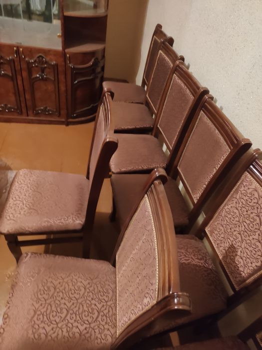 Стол с стульями stol va stullar 10 dona narxi 2.5 ml