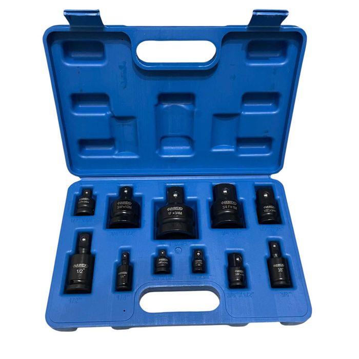 Ударни адаптери и карета за гедоре 11 части HAWEK CR-MO