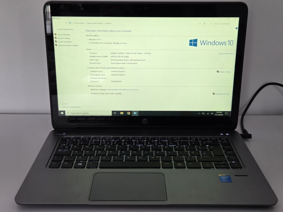 Laptop HP Elitebook Folio 1040 G2 Touchscreen 14” FHD, Windows 10 Pro