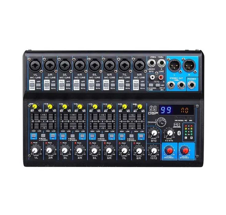 Xtuga MGA серии 99DSP 4и12 каналов 48  USB Mezcladora De аудио микшер