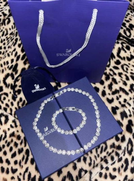 Set Swarovski Angelic Argintiu - Colier/Bratara