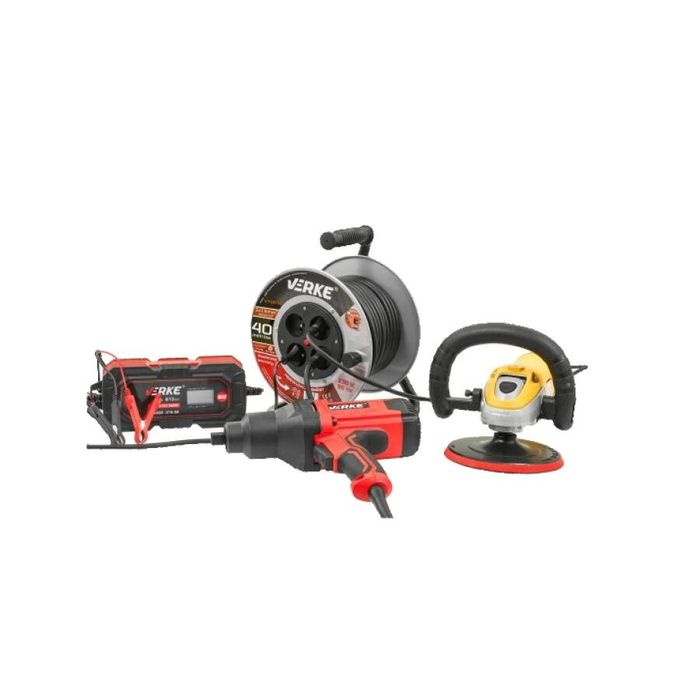 Rola prelungitor cablu cu cadru metalic 40 metri 3 x 1,5 mm Verke