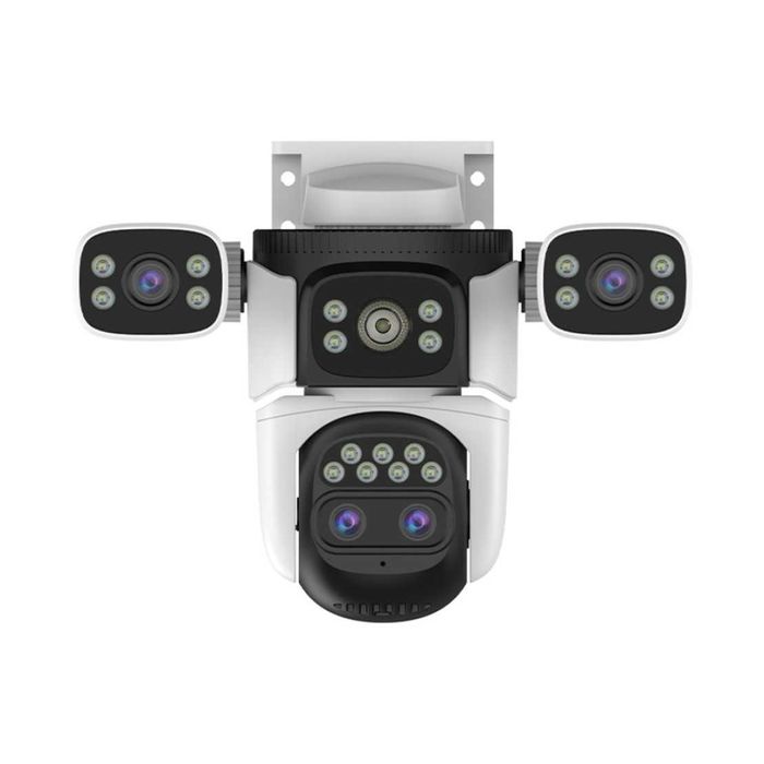 WiFi PTZ камера 3MP с четири обектива, 10X увеличение и Dual Light 30м