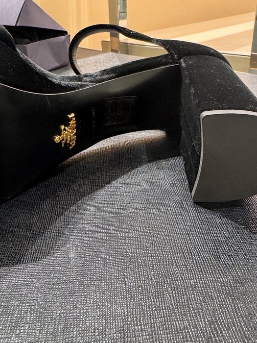 Prada heels- black velvet