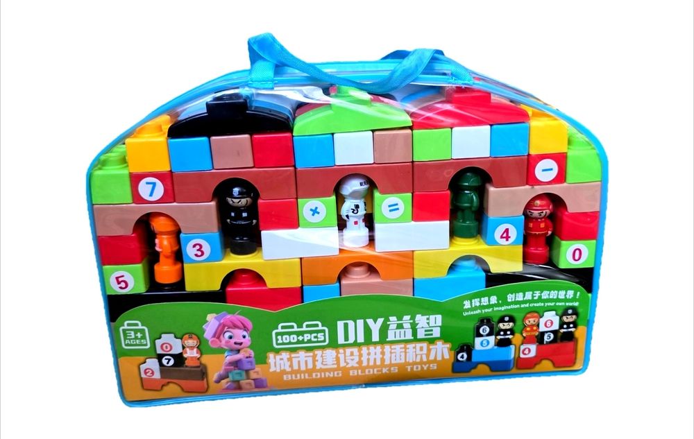 Детский развивающий конструктор DIY Building Blocks (100+ деталей)
