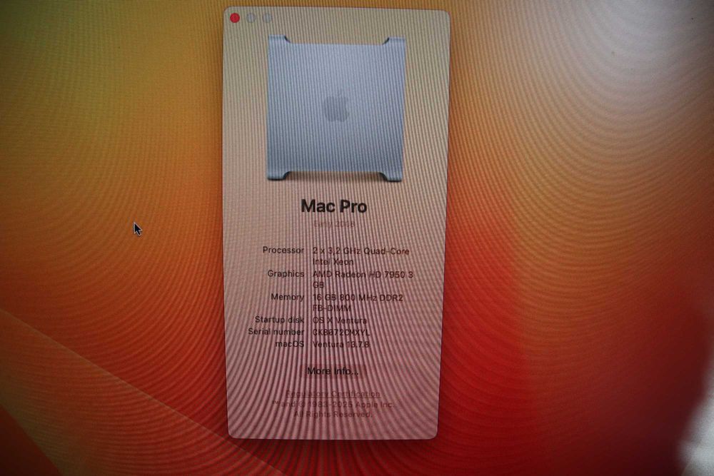 Apple Mac Pro A1186  emc 2180