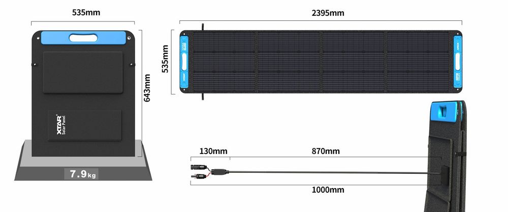 Panou solar Portabil Xtar SP150, 150W