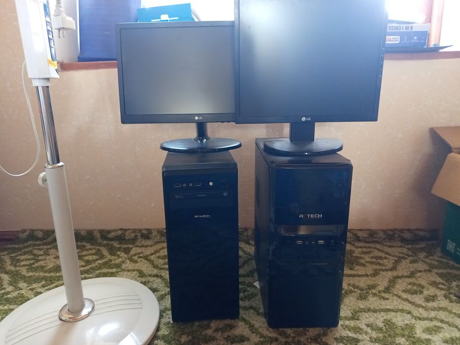2 офисных ПК с монитором в подарок на выбор клавиатура